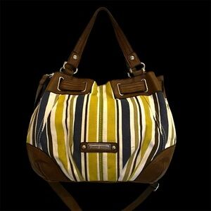VINTAGE ETIENNE AIGNER CASSIDY CANVAS COLLECTION STYLE COLOR “MULT FABRIC FAMUL”